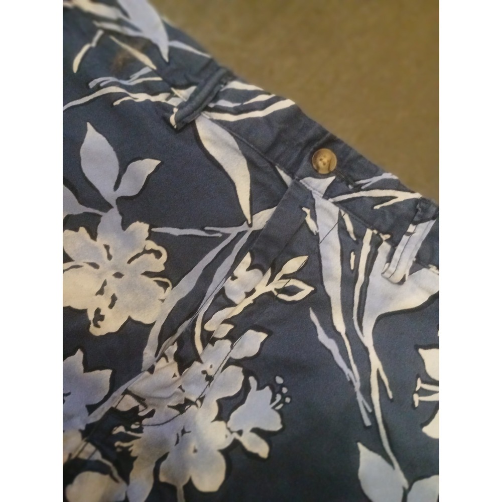 Polo Ralph Lauren Men's 35 Blue Floral Print Stretch Chino Shorts - Picture 3 of 10